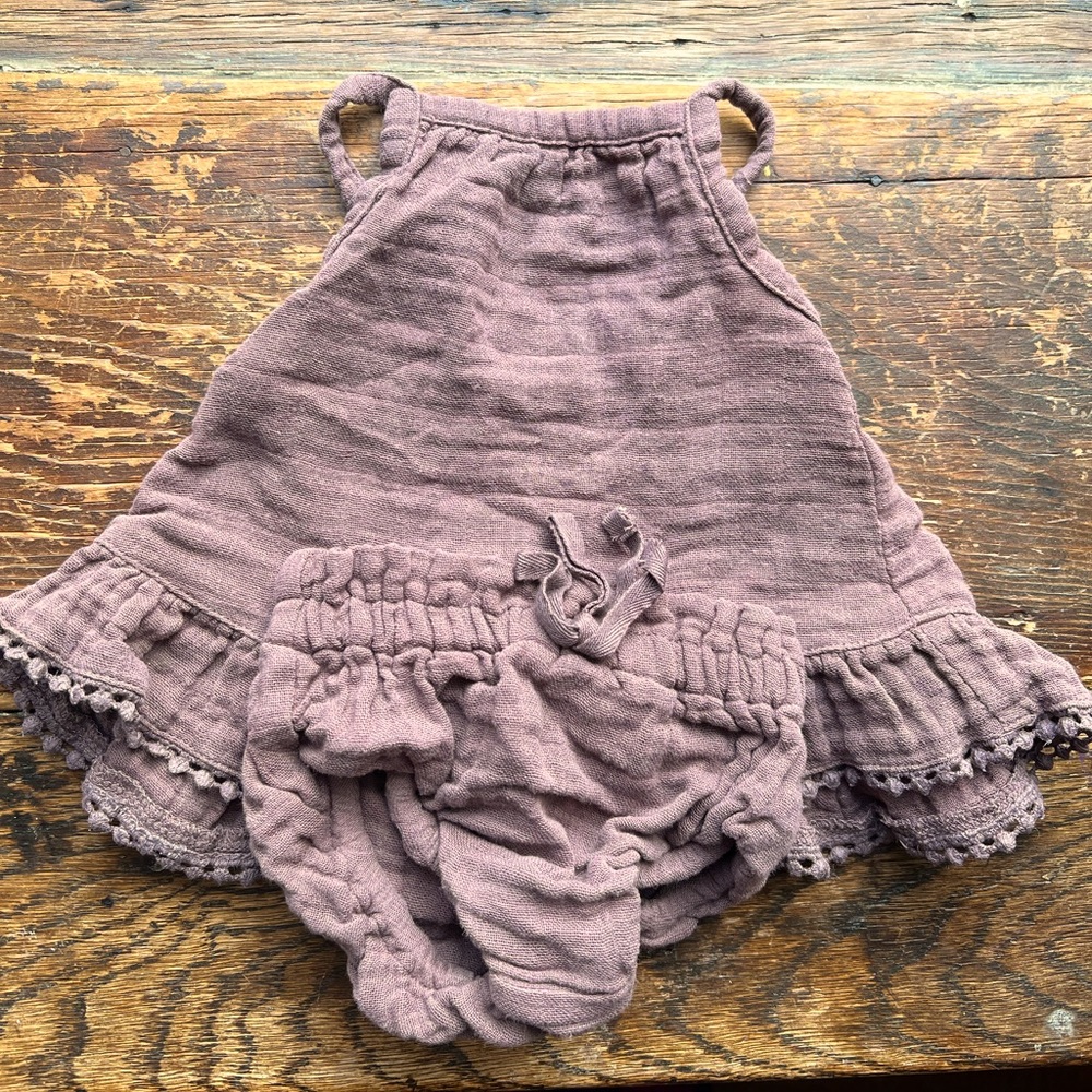 Jamie Kay two piece romper organic muslin